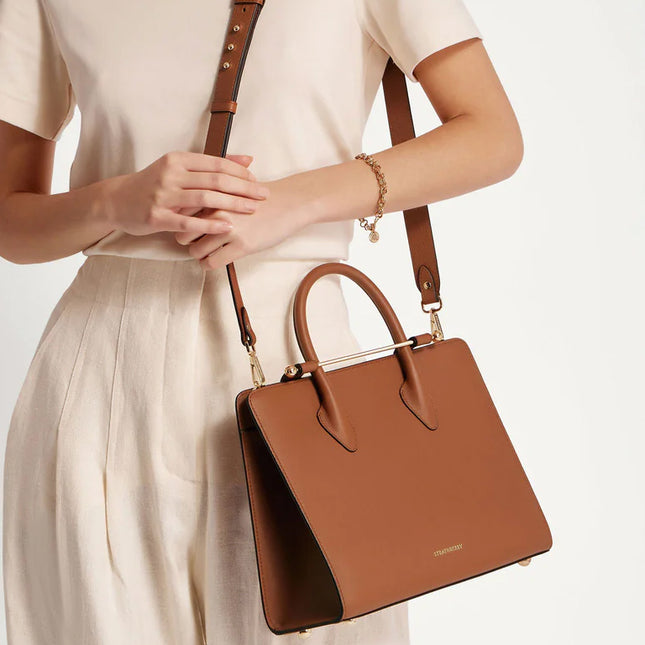 Midi Tote – Structured Elegance in Fine Leather